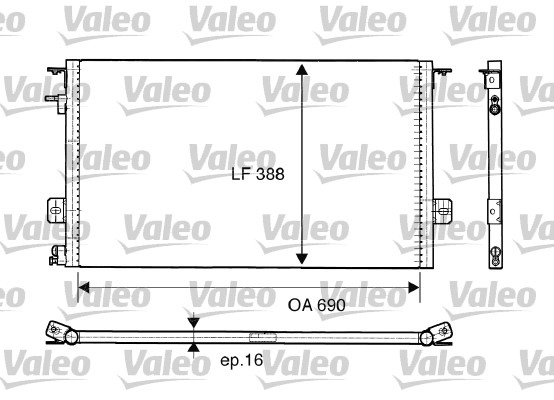 Airco condensor Valeo 816945