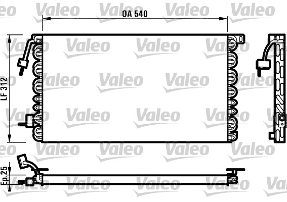 Airco condensor Valeo 816977