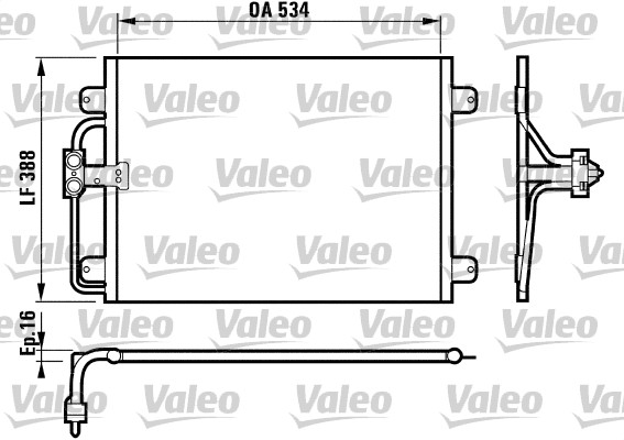 Airco condensor Valeo 817197