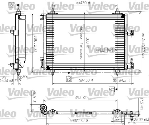 Airco condensor Valeo 817464