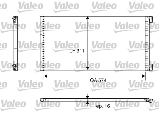 Airco condensor Valeo 817684