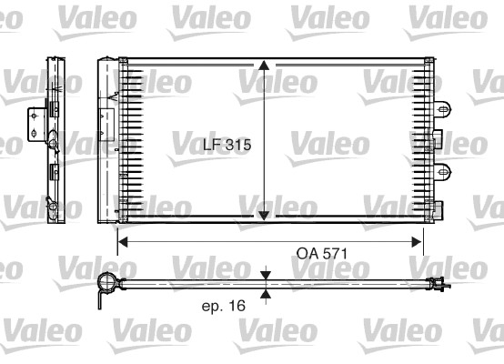 Airco condensor Valeo 817703