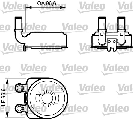 Oliekoeler motorolie Valeo 817705