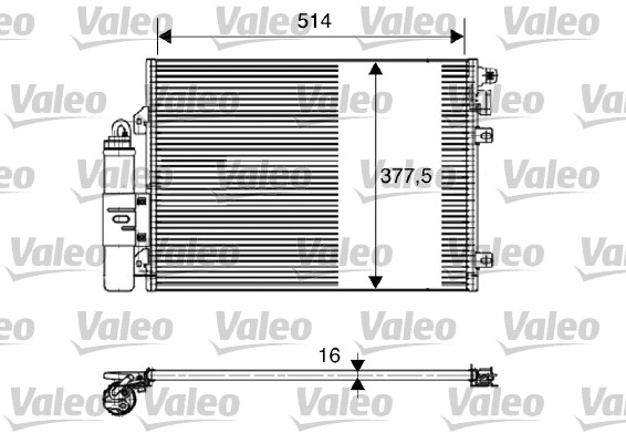 Airco condensor Valeo 817827
