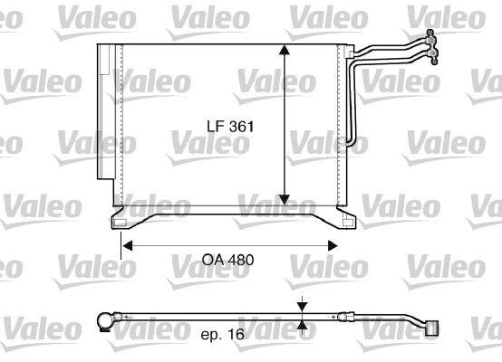 Airco condensor Valeo 817837