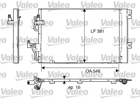 Airco condensor Valeo 817839