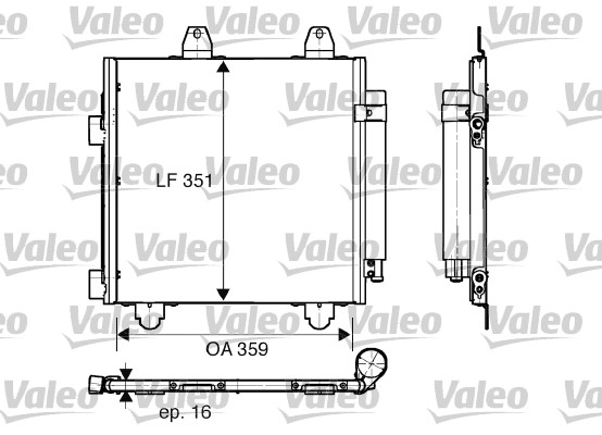 Airco condensor Valeo 818013