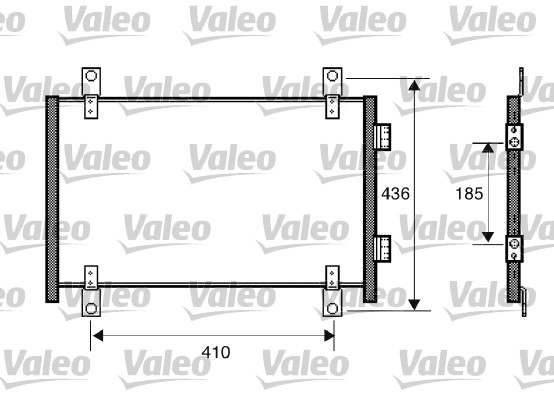 Airco condensor Valeo 818018