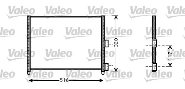 Airco condensor Valeo 818020