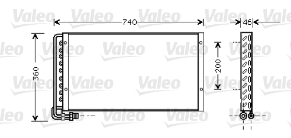 Airco condensor Valeo 818040