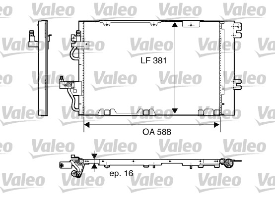 Airco condensor Valeo 818114