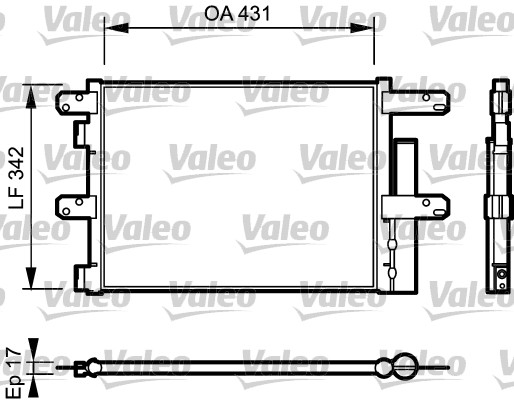 Airco condensor Valeo 818116