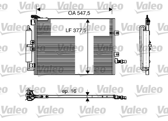 Airco condensor Valeo 818166