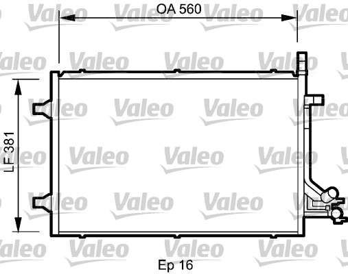Airco condensor Valeo 818194