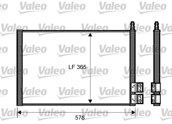 Airco condensor Valeo 818195