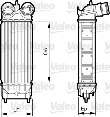 Interkoeler Valeo 818227