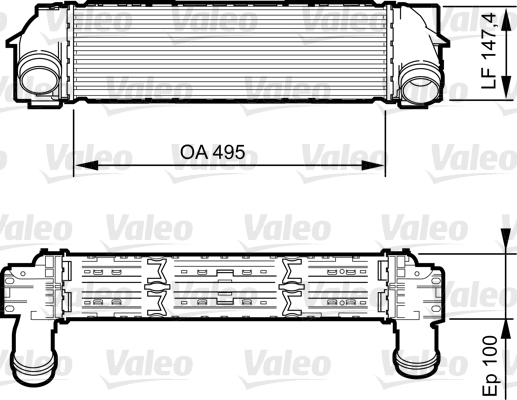 Interkoeler Valeo 818253