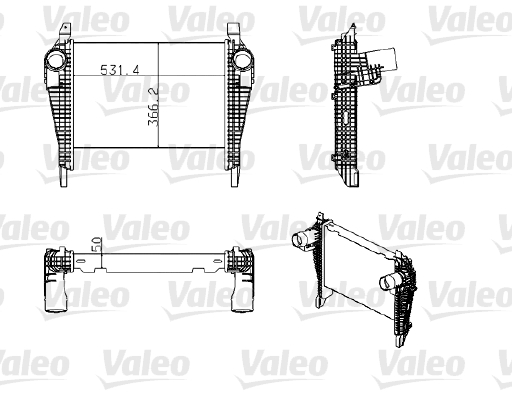 Interkoeler Valeo 818778