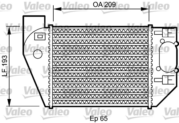 Interkoeler Valeo 818825