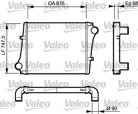 Interkoeler Valeo 818876