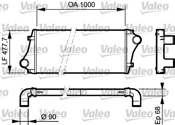 Interkoeler Valeo 818877