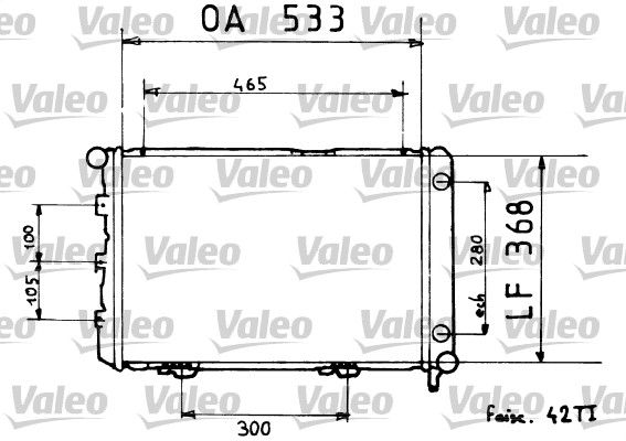 Radiateur Valeo 819376