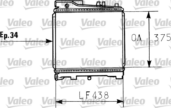 Radiateur Valeo 819395