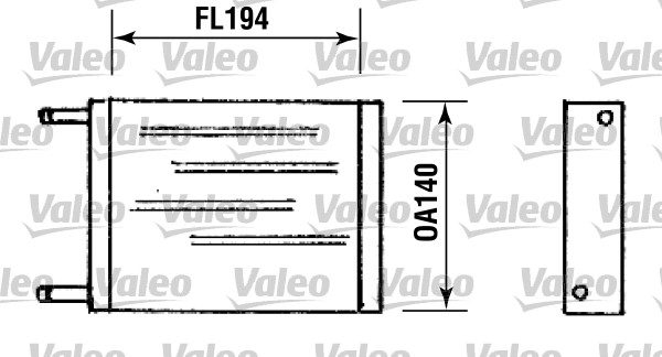 Kachelradiateur Valeo 881769