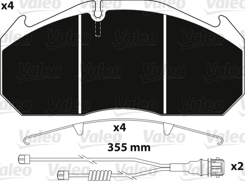 Remblokset Valeo 882212