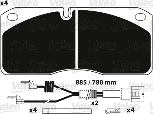 Remblokset Valeo 882255