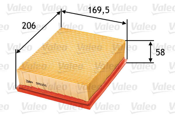 Valeo Luchtfilter 585006