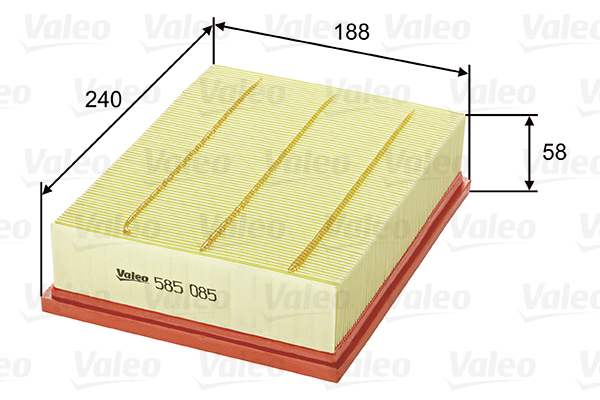 Valeo Luchtfilter 585085