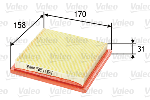 Valeo Luchtfilter 585097