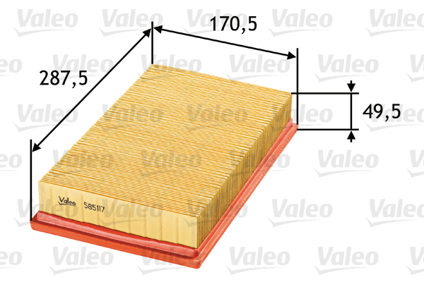 Valeo Luchtfilter 585117