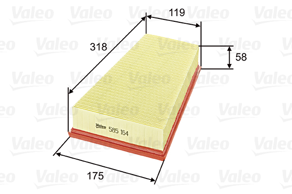 Luchtfilter Valeo 585164