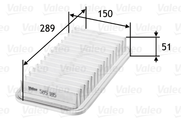 Valeo Luchtfilter 585185