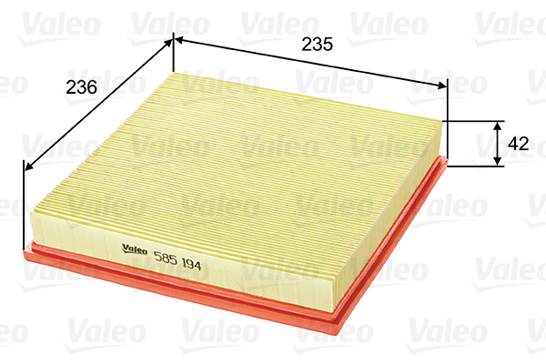 Valeo Luchtfilter 585194
