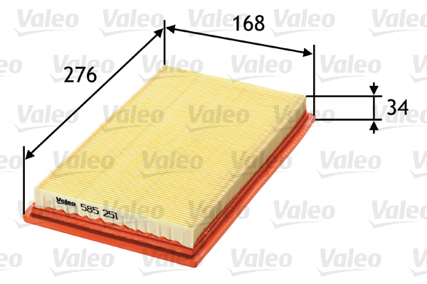 Valeo Luchtfilter 585251