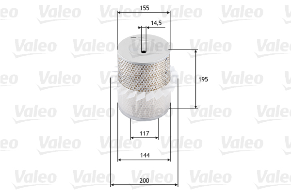 Valeo Luchtfilter 585638