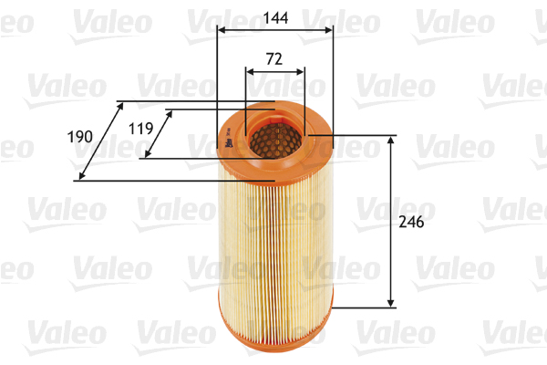 Luchtfilter Valeo 585669