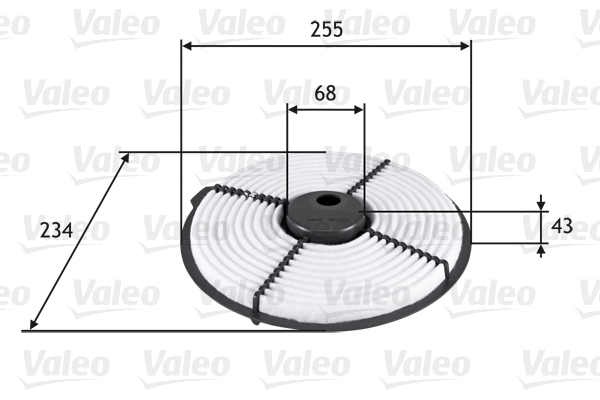 Valeo Luchtfilter 585704