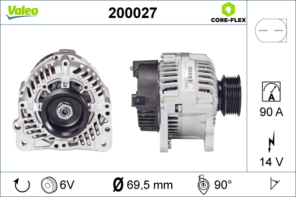 Valeo Alternator/Dynamo 200027