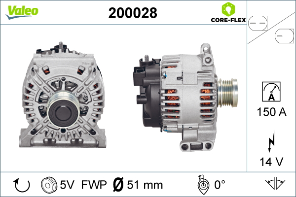 Valeo Alternator/Dynamo 200028