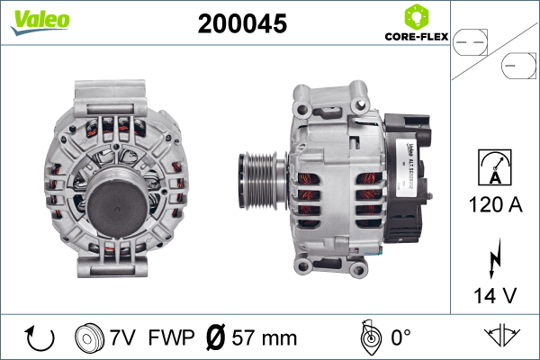 Valeo Alternator/Dynamo 200045