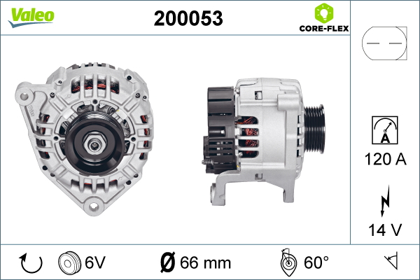 Valeo Alternator/Dynamo 200053