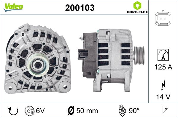 Valeo Alternator/Dynamo 200103