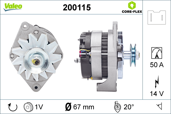 Valeo Alternator/Dynamo 200115