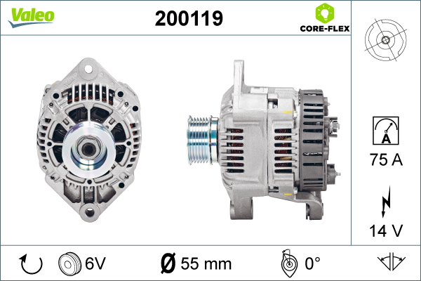 Valeo Alternator/Dynamo 200119