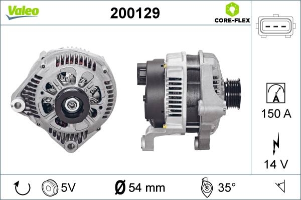 Valeo Alternator/Dynamo 200129