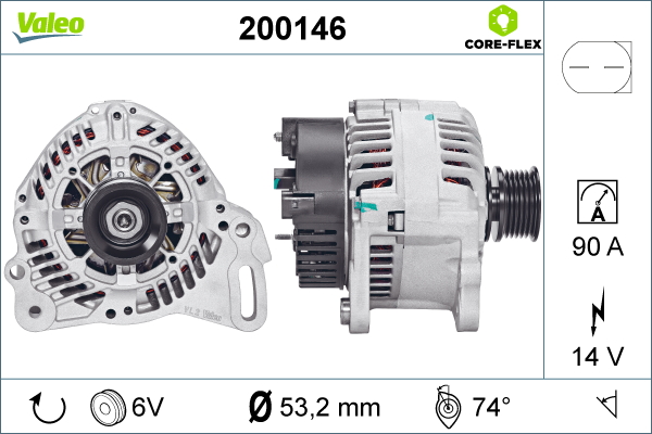 Valeo Alternator/Dynamo 200146